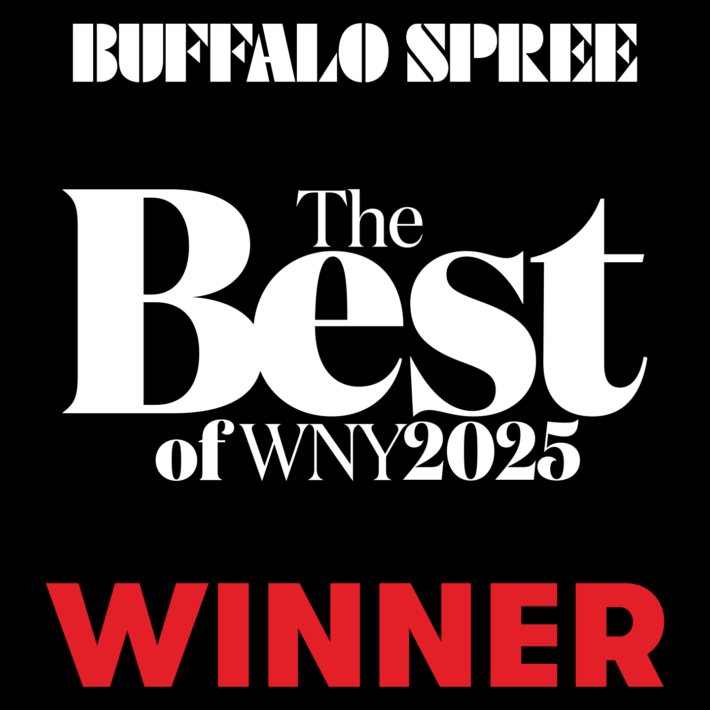 Buffalo Spree Best of WNY 2025 Winner Award - Reach Power Yoga voted Best Yoga Studio in Buffalo